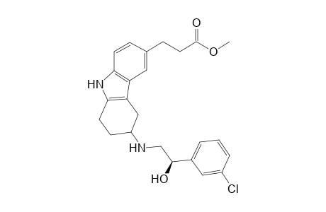 (R)-3-{6-[2-(3-Chlorophenyl)-2-hydroxyethylamino]-6,7,8,9-tetrahydro-5H-carbazol-3-yl}propionic acid methyl ester