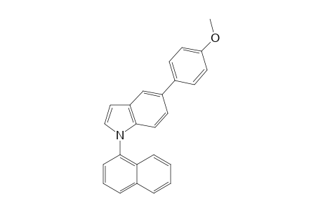 5-(4-Methoxyphenyl)-1-(naphthalen-1-yl)-1H-indole