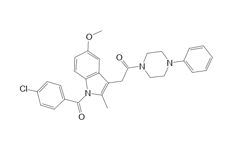 2-[1-(4-chlorobenzoyl)-5-methoxy-2-methyl-indol-3-yl]-1-(4-phenylpiperazin-1-yl)ethanone
