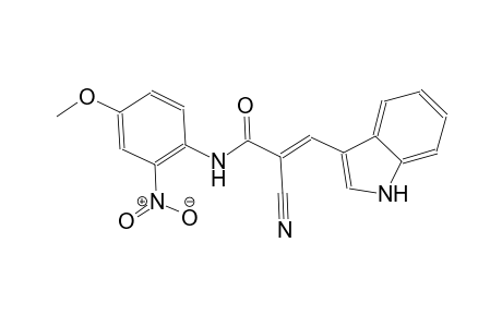 (2E)-2-cyano-3-(1H-indol-3-yl)-N-(4-methoxy-2-nitrophenyl)-2-propenamide