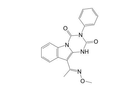 10-{1-[(E)-Methoxyimino]-ethyl}-3-phenyl-1H-[1,3,5]triazino[1,2-a]indole-2,4-dione
