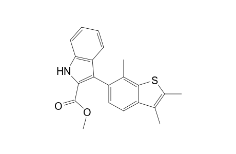 3-(2,3,7-trimethyl-1-benzothiophen-6-yl)-1H-indole-2-carboxylic acid methyl ester