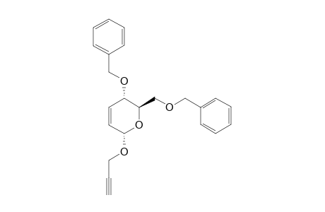 2-(Prop-2-ynyl)-4,6-di-O-benzyl-2,3-dideoxy-.alpha.,D-erythrohex-2-enopyranoside