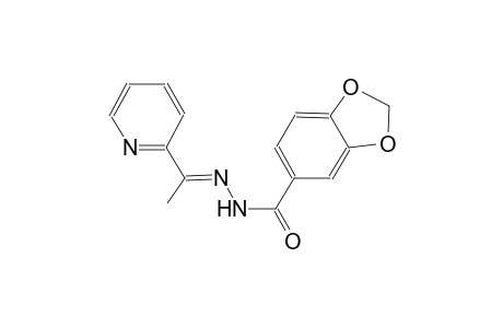 N'-[(E)-1-(2-pyridinyl)ethylidene]-1,3-benzodioxole-5-carbohydrazide