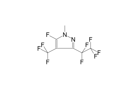 1-METHYL-3-PENTAFLUOROETHYL-4-TRIFLUOROMETHYL-5-FLUOROPYRAZOLE