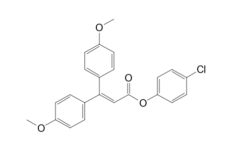 3,3-bis(p-methoxyphenyl)acrylic acid, p-chlorophenyl ester