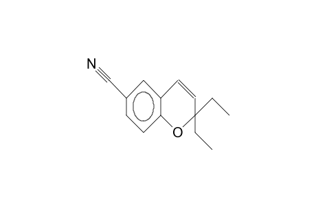 6-Cyano-2,2-diethyl-chromene