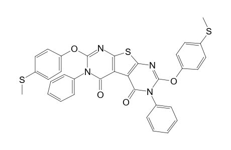 2,7-Di(4-methylthiophenyloxy)-3,6-di(phenyl)thieno[2,3-d:5,4-d']dipyrimidine-4,5(3H,6H)-dione