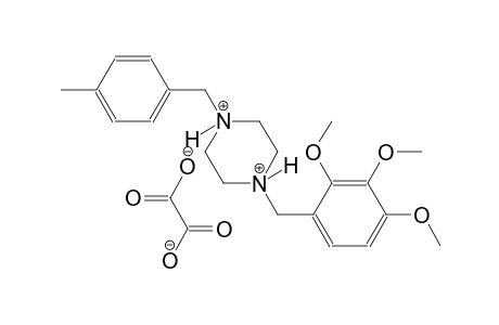 1-(4-methylbenzyl)-4-(2,3,4-trimethoxybenzyl)piperazinediium oxalate