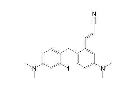 5-(N,N-Dimethyl)-2-[4-(N,N-dimetyl)-2-(2-cyanoethenyl)benzyl]benzene 2-iodinium