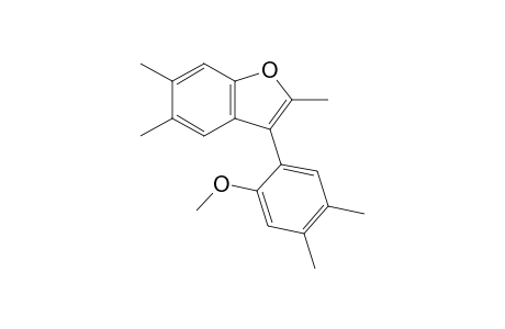3-(6-methoxy-3,4-xylyl)-2,5,6-trimethylbenzofuran