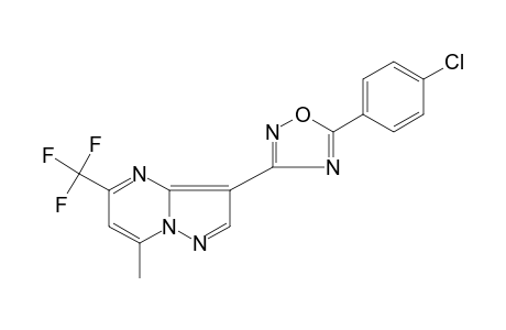 3-[5-(p-CHLOROPHENYL)-1,2,4-OXADIAZOL-3-YL]-7-METHYL-5-(TRIFLUOROMETHYL)PYRAZOLO[1,5-a]PYRIMIDINE