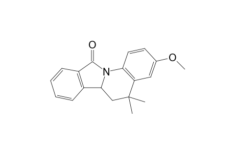 3-Methoxy-5,5-dimethyl-6,6a-dihydroisoindolo[2,3-a]quinolin-11-one