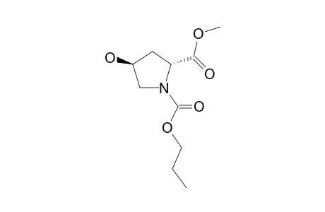 Trans-4-hydroxy-L-proline, N-(N-propyloxycarbonyl)-, methyl ester