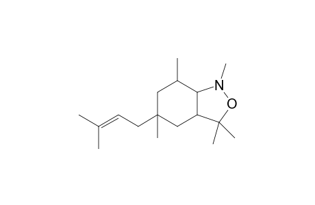 1,3,3,5,7-Pentamethyl-5-(3-methylbut-2-en-1-yl)octahydrobenzo[c]isoxazole