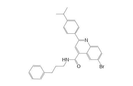6-bromo-2-(4-isopropylphenyl)-N-(3-phenylpropyl)-4-quinolinecarboxamide