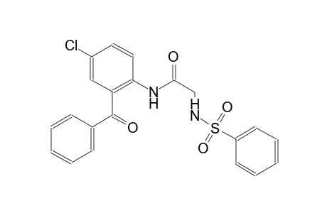 acetamide, N-(2-benzoyl-4-chlorophenyl)-2-[(phenylsulfonyl)amino]-