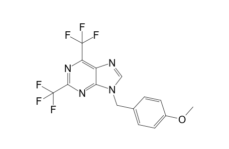 9-(4-Methoxybenzyl)-2,6-bis(trifluoromethyl)-9H-purine