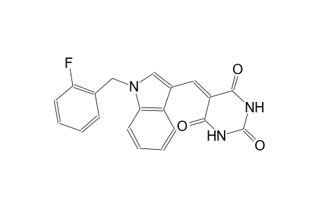 2,4,6(1H,3H,5H)-pyrimidinetrione, 5-[[1-[(2-fluorophenyl)methyl]-1H-indol-3-yl]methylene]-