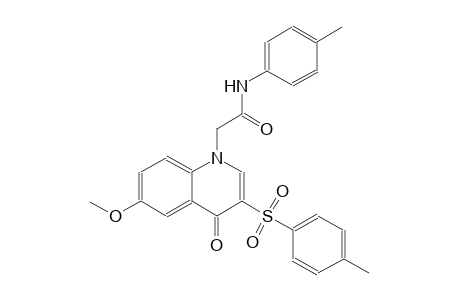 1-quinolineacetamide, 1,4-dihydro-6-methoxy-N-(4-methylphenyl)-3-[(4-methylphenyl)sulfonyl]-4-oxo-
