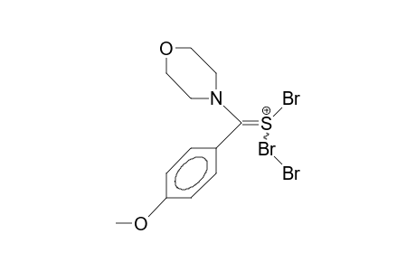 Bromo-(4-methoxy-A-morpholino-benzylidene)-sulphonium cation bromo adduct