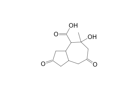 4-Azulenecarboxylic acid, decahydro-5-hydroxy-5-methyl-2,7-dioxo-