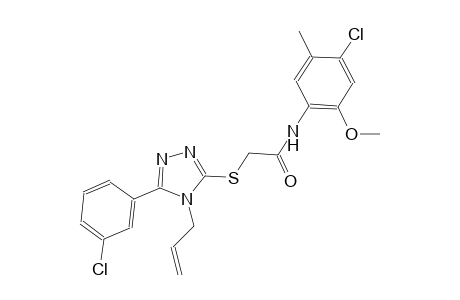 2-{[4-allyl-5-(3-chlorophenyl)-4H-1,2,4-triazol-3-yl]sulfanyl}-N-(4-chloro-2-methoxy-5-methylphenyl)acetamide