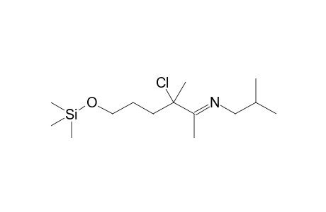 N-[3-Chloro-3-methyl-6-(trimethylsilyloxy)-2-hexylidene]-2-methylpropylamine
