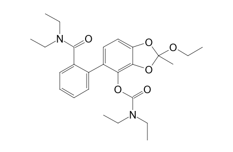 5-[2-(Diethylcarbamoyl)phenyl]-2-ethoxy-2-methylbenzo[d][1,3]dioxol-4-yl Diethylcarbamate