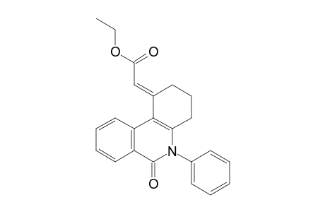 ethyl (E)-[6-Oxo-5-phenyl-3,4,5,6-tetrahydrophenanthridin-1(2H)-ylidene]acetate