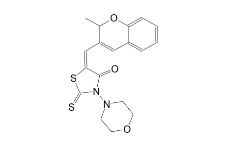 4-thiazolidinone, 5-[(2-methyl-2H-1-benzopyran-3-yl)methylene]-3-(4-morpholinyl)-2-thioxo-, (5E)-
