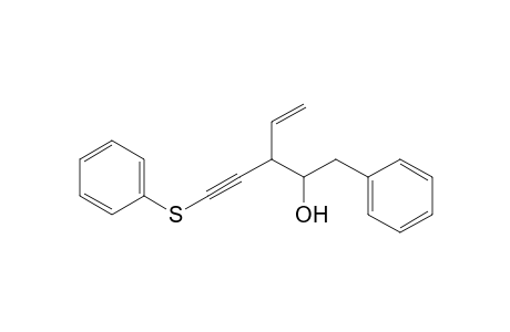 1-Phenylsulfanyl-3-(1-hydroxy-2-phenylethyl)pent-4-en-1-yne