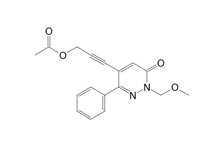 5-(3-Acetoxyprop-1-ynyl)-2-methoxymethyl-6-phenyl-3-pyridazinone
