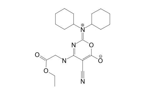ETHYL-N-(5-CYANO-2-DICYCLOHEXYLAMINO-6-OXO-6H-1,3-OXAZIN-4-YL)-GLYCINATE