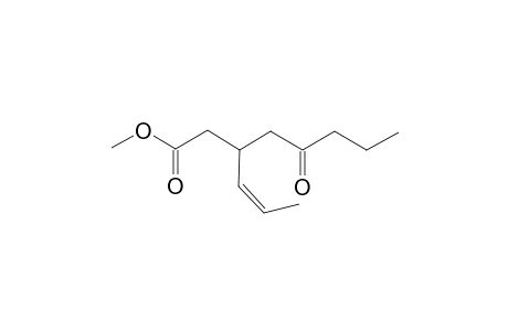 Methyl 5-Oxo-3-[(Z)-1-propenyl]octanoate