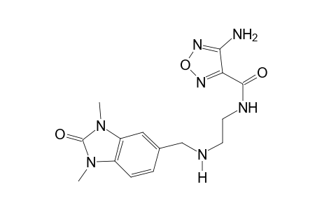 1,2,5-Oxadiazole-3-carboxamide, 4-amino-N-[2-[[(2,3-dihydro-1,3-dimethyl-2-oxo-1H-1,3-benzimidazol-5-yl)methyl]amino]ethyl]-