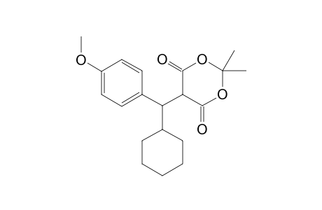 5-[Cyclohexyl(4-methoxyphenyl)methyl]-2,2-dimethyl-1,3-dioxane-4,6-dione
