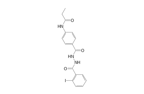 N-(4-{[2-(2-iodobenzoyl)hydrazino]carbonyl}phenyl)propanamide