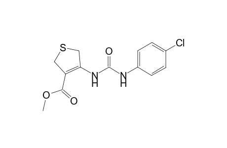 3-Thiophenecarboxylic acid, 4-[[[(4-chlorophenyl)amino]carbonyl]amino]-2,5-dihydro-, methyl ester