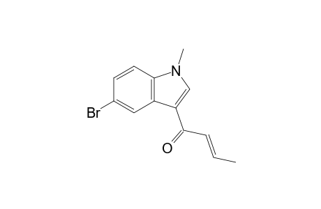 5-Bromo-1-methyl-3-(1-oxobut-2-enyl)indole