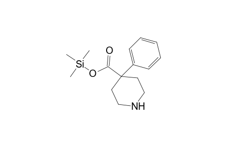 4-Piperidinecarboxylic acid, 4-phenyl-, trimethylsilyl ester