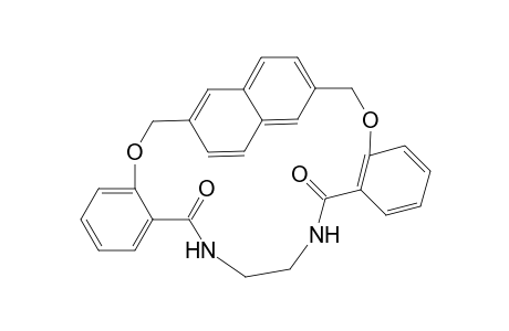 Naphthalene-3,7-diyl-cyclic[dibenzo[c,k]-2,13-dioxa-6,9-diaza-cyclotetradeca-dien-5,10-dione]