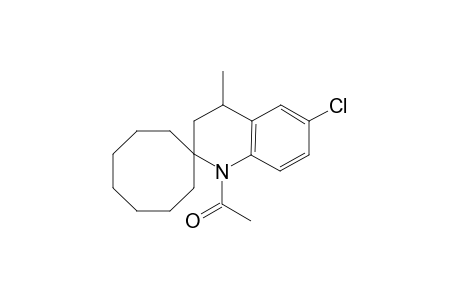 1-(6-Chloranyl-4-methyl-spiro[3,4-dihydroquinoline-2,1'-cyclooctane]-1-yl)ethanone