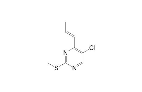 5-Chloranyl-2-methylsulfanyl-4-[(E)-prop-1-enyl]pyrimidine