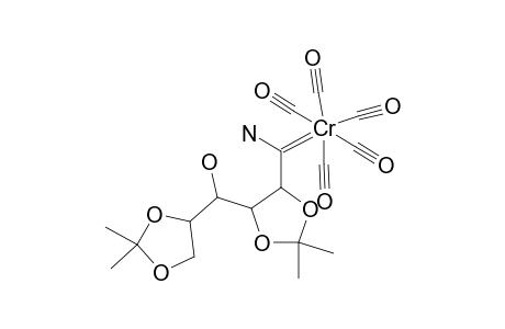 Pentacarbonyl(1-amino-1-deoxy-2,3:5,6-di-O-isopropylidene-D-gulitol-1-ylidene)chromium(0)