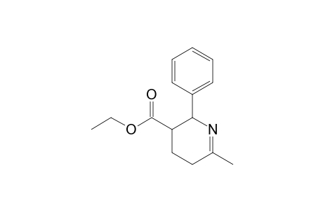 2-Methyl-6-phenyl-3,4,5,6-tetrahydro-5-pyridinecarboxylic acid ethyl ester