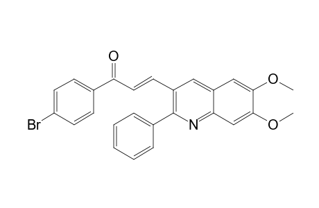 (2E)-1-(4-Bromophenyl)-3-(6,7-dimethoxy-2-phenylquinolin-3-yl)prop-2-en-1-one