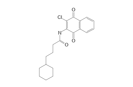 2-[4-Cyclohexylbutanoylamino]-3-chloro-1,4-naphthoquinone