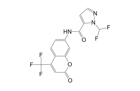 1-(difluoromethyl)-N-[2-oxo-4-(trifluoromethyl)-2H-chromen-7-yl]-1H-pyrazole-5-carboxamide