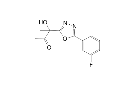 3-[5-(3-Fluorophenyl)-1,3,4-oxadiazol-2-yl]-3-hydroxybutan-2-one